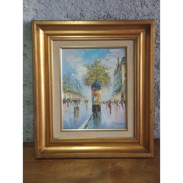 1960s Palsey, Parisian Scene, 1960, Oil Painting on Canvas, Framed For Sale - Image 5 of 5