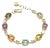 Bochic “Capri” Peridot & Multi Color Gem Bracelet Set In 18K Gold & Silver For Sale