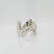 Mid 20th Century Vintage Modernist Georg Jensen Sterling Silver Ring Model No. A 77 C by Ole Ishøj Size 5.5 For Sale - Image 5 of 10