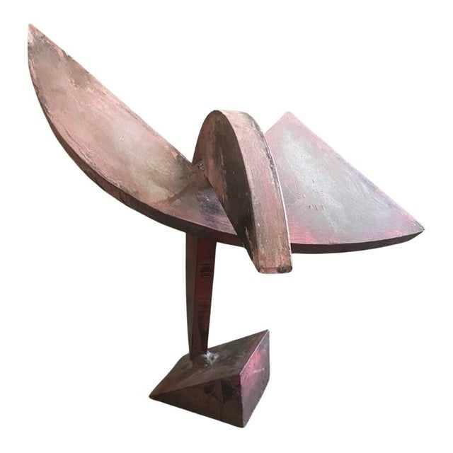 Contemporary Abstract Steel Sculpture by Simi Dabah (16" High) For Sale - Image 9 of 9