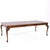 Baker Furniture Stately Homes Queen Anne Walnut Expanding Dining Table With 2 Leaves For Sale In Chicago - Image 6 of 8