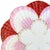 An exquisite turn of the 20th century porcelain dessert or cabinet plate featuring a molded multi-layer seashell motif....