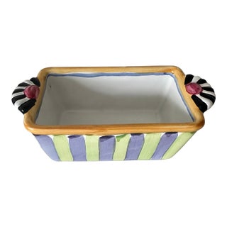 MacKenzie-Childs Piccadilly Little Loaf Pan For Sale