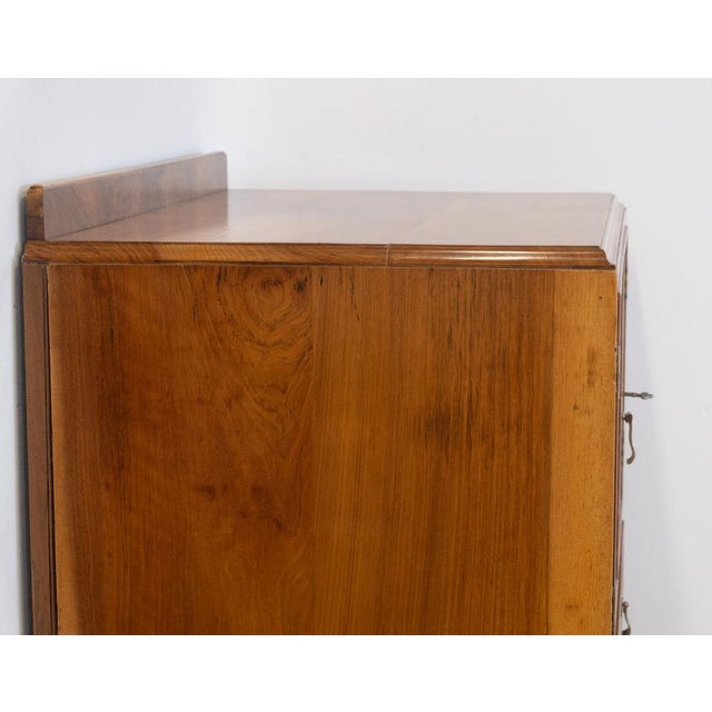 Art Deco Walnut Linen Press Chest of Drawers, 1930s For Sale - Image 17 of 18