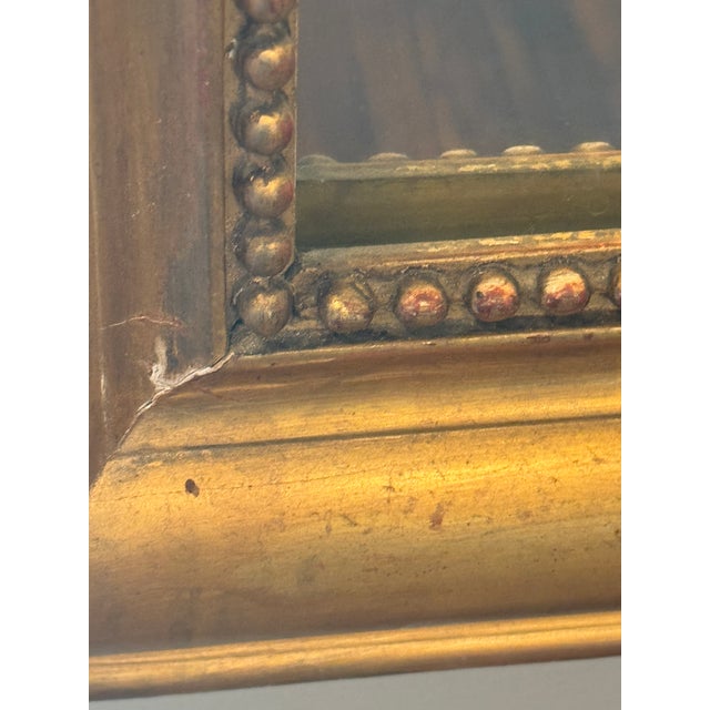 Wood Monumental 19th Century French Louis Philippe Giltwood Arched Overmantel Mirror With Floral Crest For Sale - Image 7 of 7