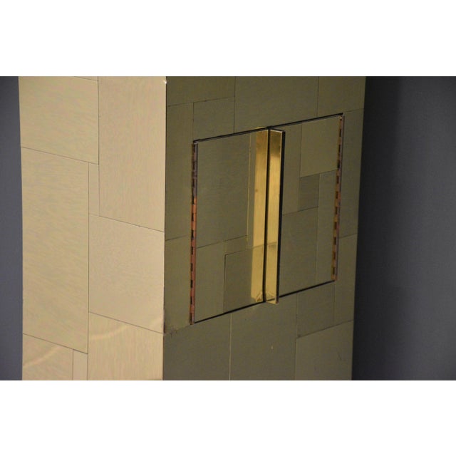 1970s 1970s Paul Evans Cityscape Brass Headboard For Sale - Image 5 of 12