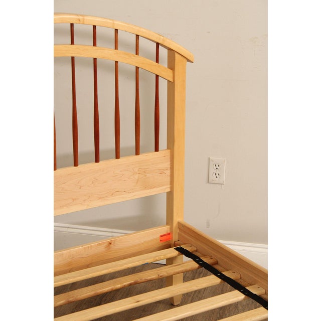 Vermont Precision Woodworks Maple Twin Size Spindle Bedframe For Sale - Image 11 of 12
