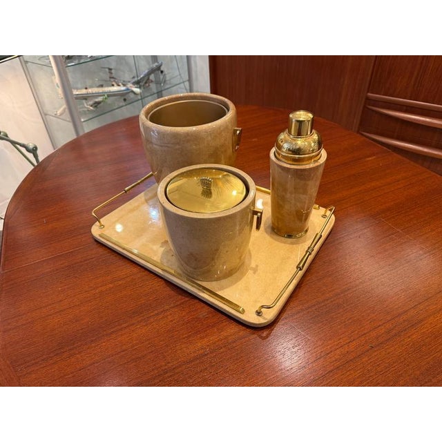 Wood Barware from Aldo Tura, 1960s, Set of 4 For Sale - Image 7 of 16