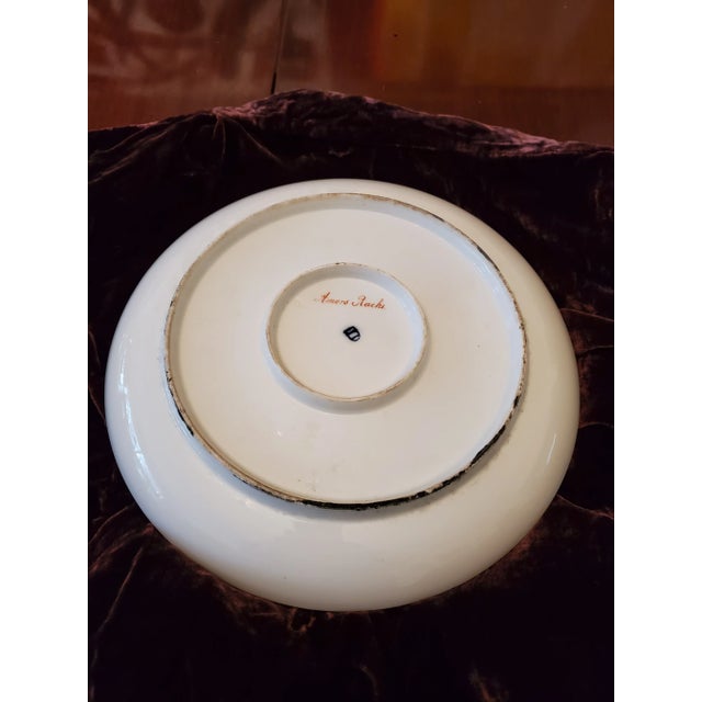 Mid 19th Century Antique Porcelain Plaque Royal Vienna Amore Gold Jeweled For Sale In Boston - Image 6 of 7