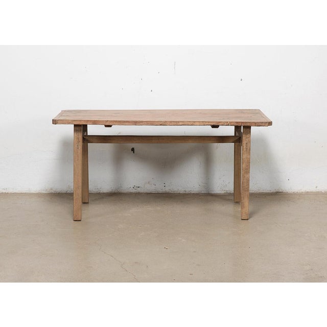Vintage Chinese Elm Dining Table For Sale - Image 4 of 4