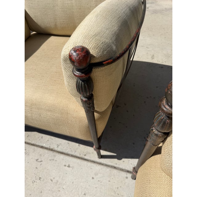 Vintage Michael Taylor Montecito Style Lounge Chair & Loveseat Set For Sale - Image 14 of 18