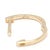 Modern Thin Diamond Huggie Hoop Earrings, 14k Yellow Gold, Length .5 In. For Sale - Image 3 of 3