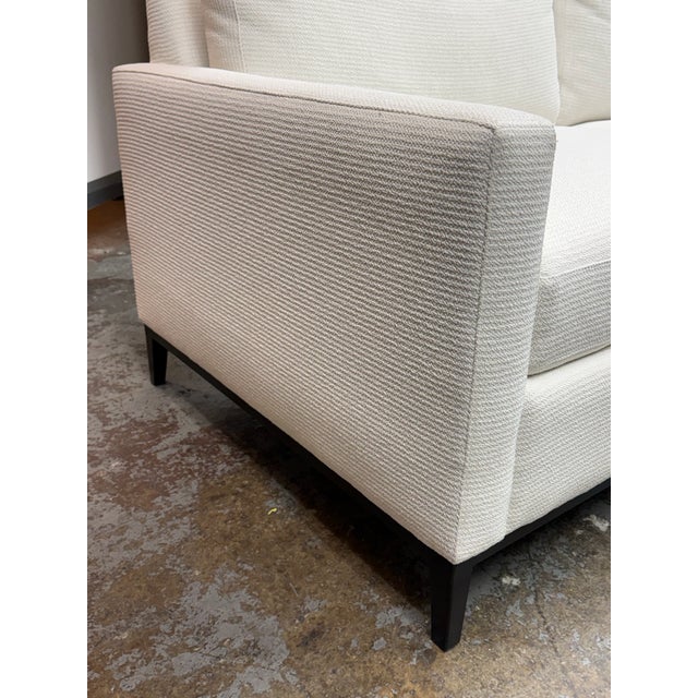 White Room & Board Modern Robin Loveseat For Sale - Image 8 of 12