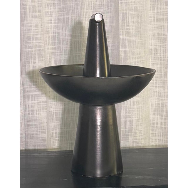 2020s Champion Bowl by Studio a (Global Views) Graphite - Tall For Sale - Image 5 of 7