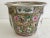 Rare Rose Medallion small cachepot for interiors or outdoors. This planter has a fabulous decoration all around them so...