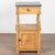 Farmhouse Early 20th Century Small Pine Nightstand With Marble Top and Shelf For Sale - Image 3 of 13