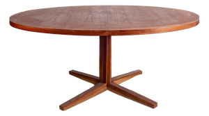 Large Danish Teak Model HM 55 Dining Table by John Mortensen for Dyrlund, 1960s