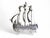 English Silvered Metal Ship, 1880s For Sale - Image 10 of 18