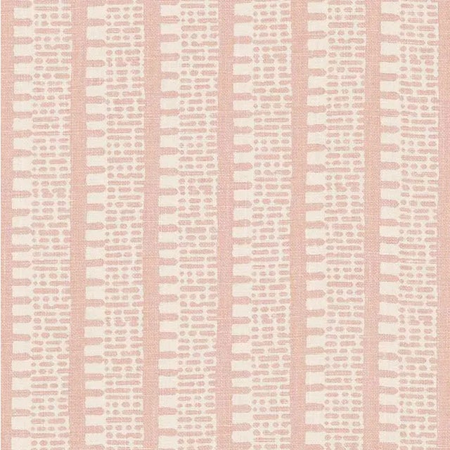 Schumacher X Veere Grenney Kiosk Fabric in Temple Pink For Sale