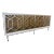 Caracole Modern Geometric Outside Interest Long Media Cabinet For Sale