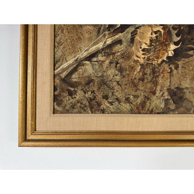 1970s Vintage William Preston Floral Still Life – Watercolor on Board, Framed For Sale In Miami - Image 6 of 9