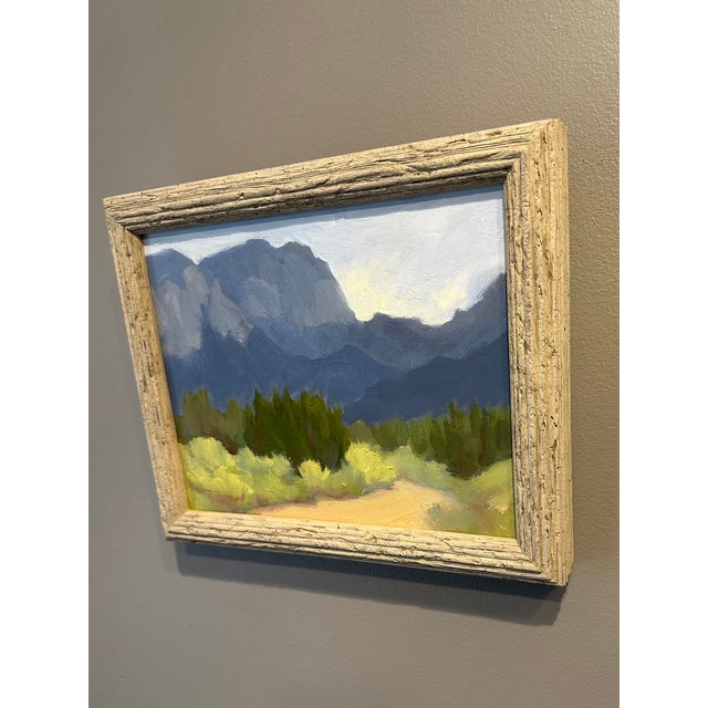 Vintage Signed Framed High Desert Plein Air Landscape Oil Painting For Sale - Image 10 of 16