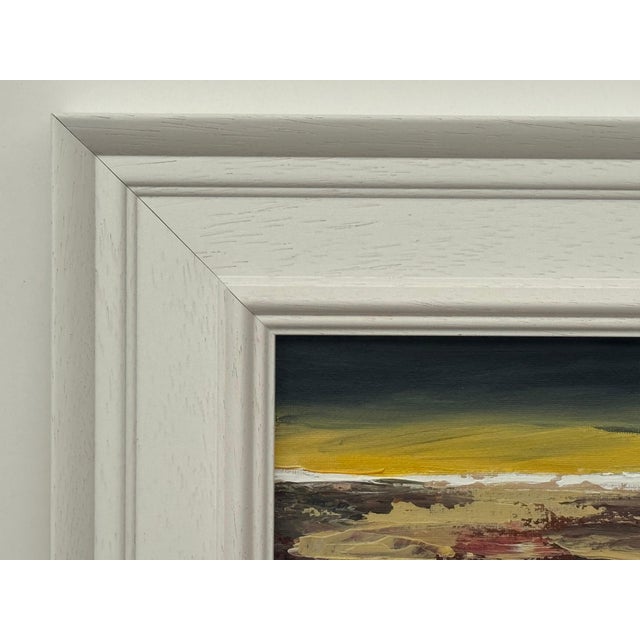 Angela Wakefield Midnight Ember - Miniature Abstract Landscape Art Study by Contemporary Artist 2025 For Sale - Image 4 of 17