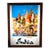 1960 Mid-Century Modern "India: Varanasi" Original Tourism Lithograph Poster For Sale