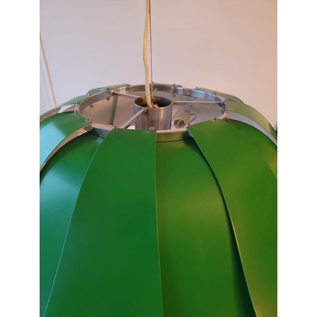 Green Italian Green Listelli Pendant, 1960s-1970s For Sale - Image 8 of 15