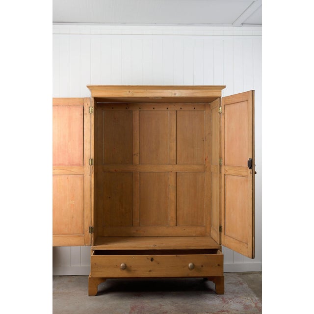 19th Century 19th Century George III Pine Knockdown Wardrobe For Sale - Image 5 of 14