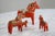 Mid-Century Modern Swedish Wooden Dala Horse Toys, 1960s, Set of 4 For Sale - Image 3 of 10