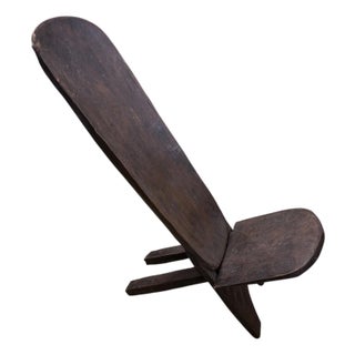 Small Kids Chair Senufo Stargazer Solid Wood Folding Chair Ivory Coast For Sale