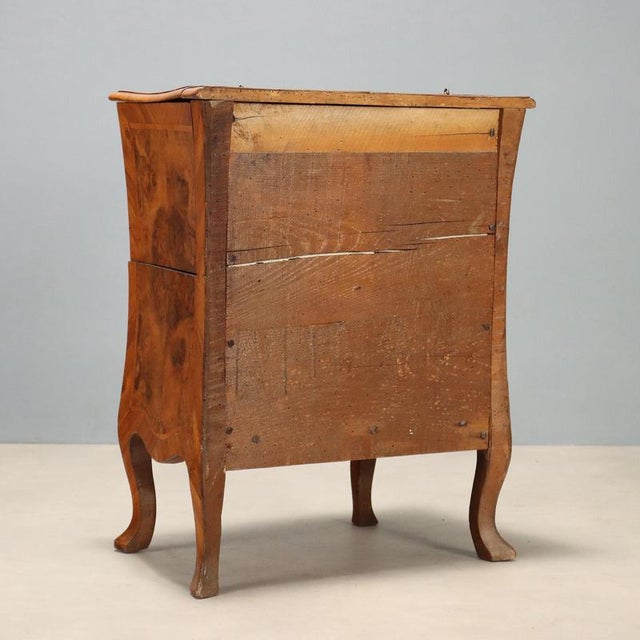 Barocchetto Cabinet in Walnut with Burl Inlays For Sale - Image 11 of 12