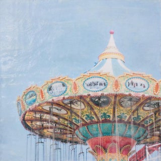 Boardwalk II - Photo Encaustic Painting For Sale