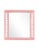 Contemporary Fleur Home Audubon Spruce Square Mirror in Pink Punch, 24x24 For Sale - Image 3 of 3