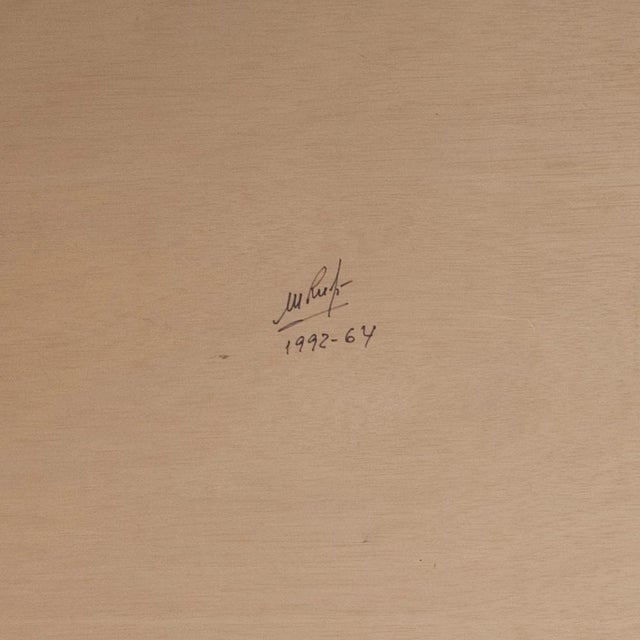 Manuel Rufi Gibert, Geometric Abstraction, 1990s, Oil on Panel For Sale - Image 6 of 7