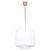 Mid-Century Modern Pendant Light in Brass and Opaline Glass, Czech, 1960s For Sale - Image 11 of 11
