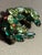 Mid 20th Century DeLizza & Elster Emerald and Peridot Glass Brooch For Sale In South Bend - Image 6 of 7