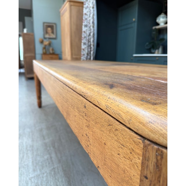 Large Craft Dining Table in Oak, 1890s For Sale - Image 3 of 18