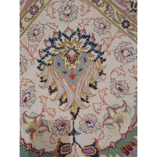 Signed Persian Tabriz Palace Rug 6'5" X 19'5" For Sale - Image 11 of 13