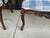 Antique French Louis XV Style Walnut Bergere Chairs in Blue & White - Pair For Sale - Image 9 of 13