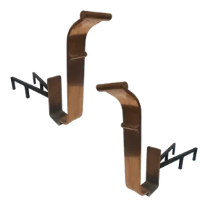1930s Art Deco Modernist Copper and Iron Firedogs / Andirons, Pair