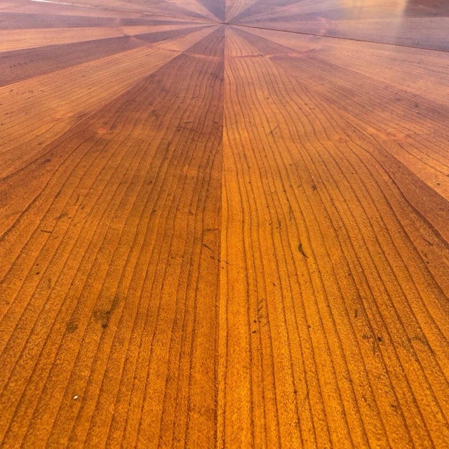 Mid-20th Century Louis XVI Style Dining Table With Sunburst Top by Baker Furniture Co. For Sale In Atlanta - Image 6 of 10