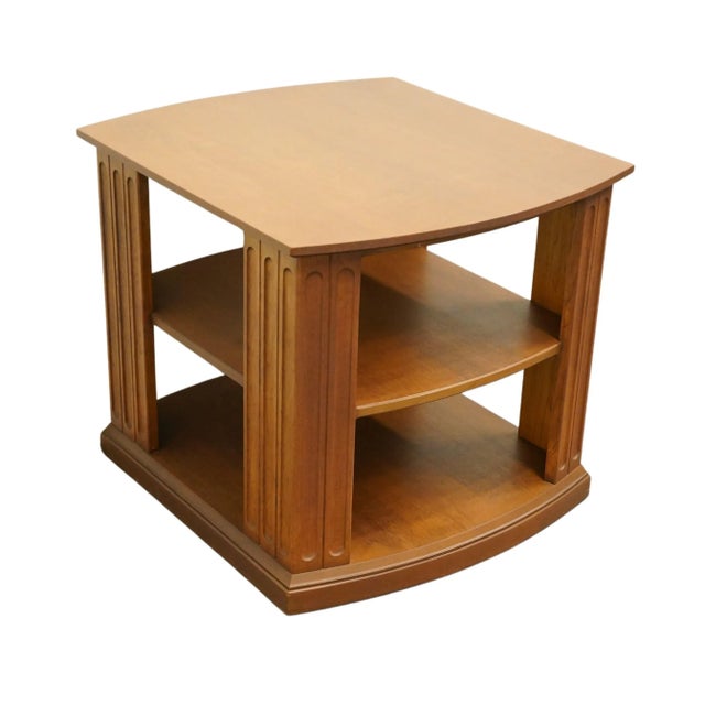 HIGH END Solid Cherry Traditional Style 25x28" Tiered Accent End Table 43-1100 Cannot identify brand, but comparable in...