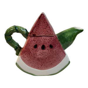 Vintage 1990’s Watermelon Slice Ceramic Teapot