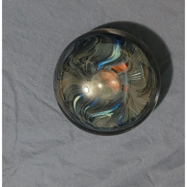 2000 - 2009 Decorative Hand Blown Glass Bowl For Sale - Image 5 of 6