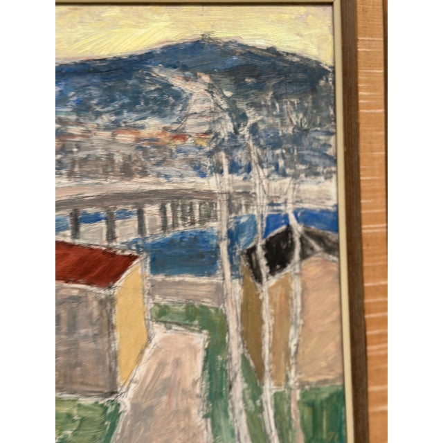 Mid-Century Modern John Hedman, Östersund, Strandgatan 1, 1971, Oil on Panel, Framed For Sale - Image 3 of 18