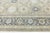 Gray Modern Oushak Style Hand-Knotted Wool & Silk Area Rug in Soft Beige and Blue For Sale - Image 8 of 12
