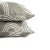 Gray and White Swirl Stroke Woven Pillow Cover For Sale - Image 4 of 7