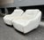 Mid-Century Modern Torino Armchairs in Mohair and White Bouclé with Sinuous Armrests, 2000s, Set of 2 For Sale - Image 3 of 18